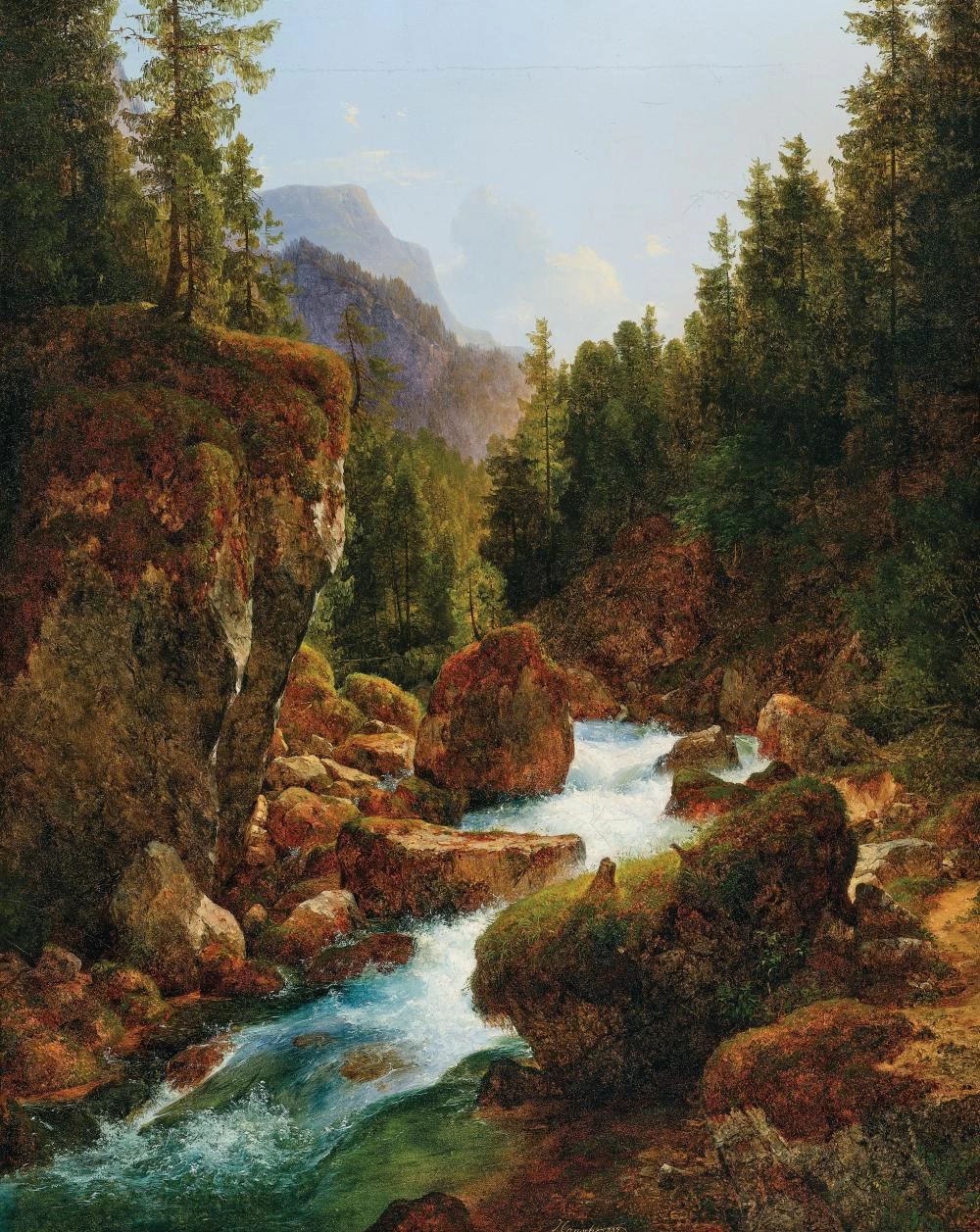 Un torrente di montagna